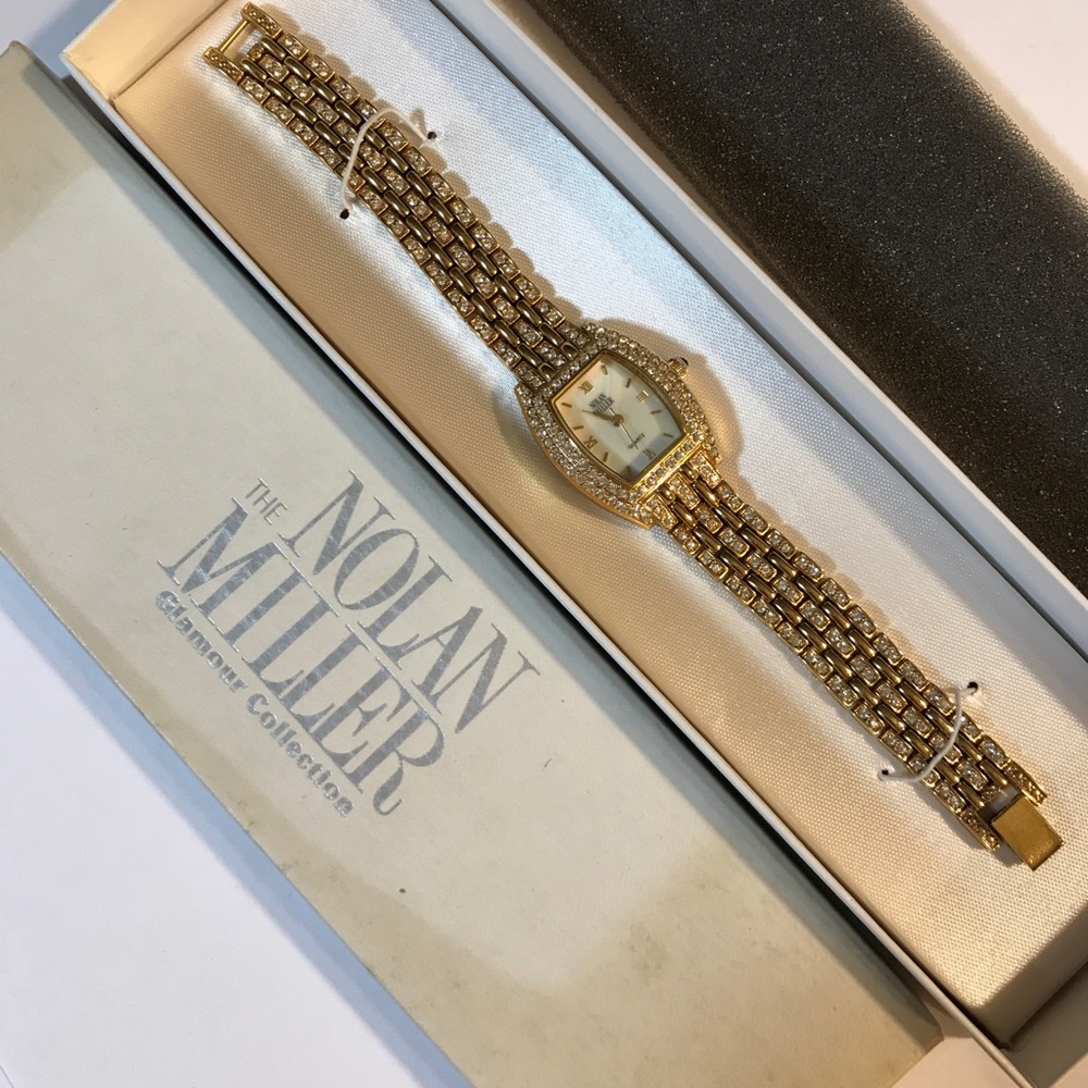 Nolan Miller Glamour Collection Bling Wrist Watch
